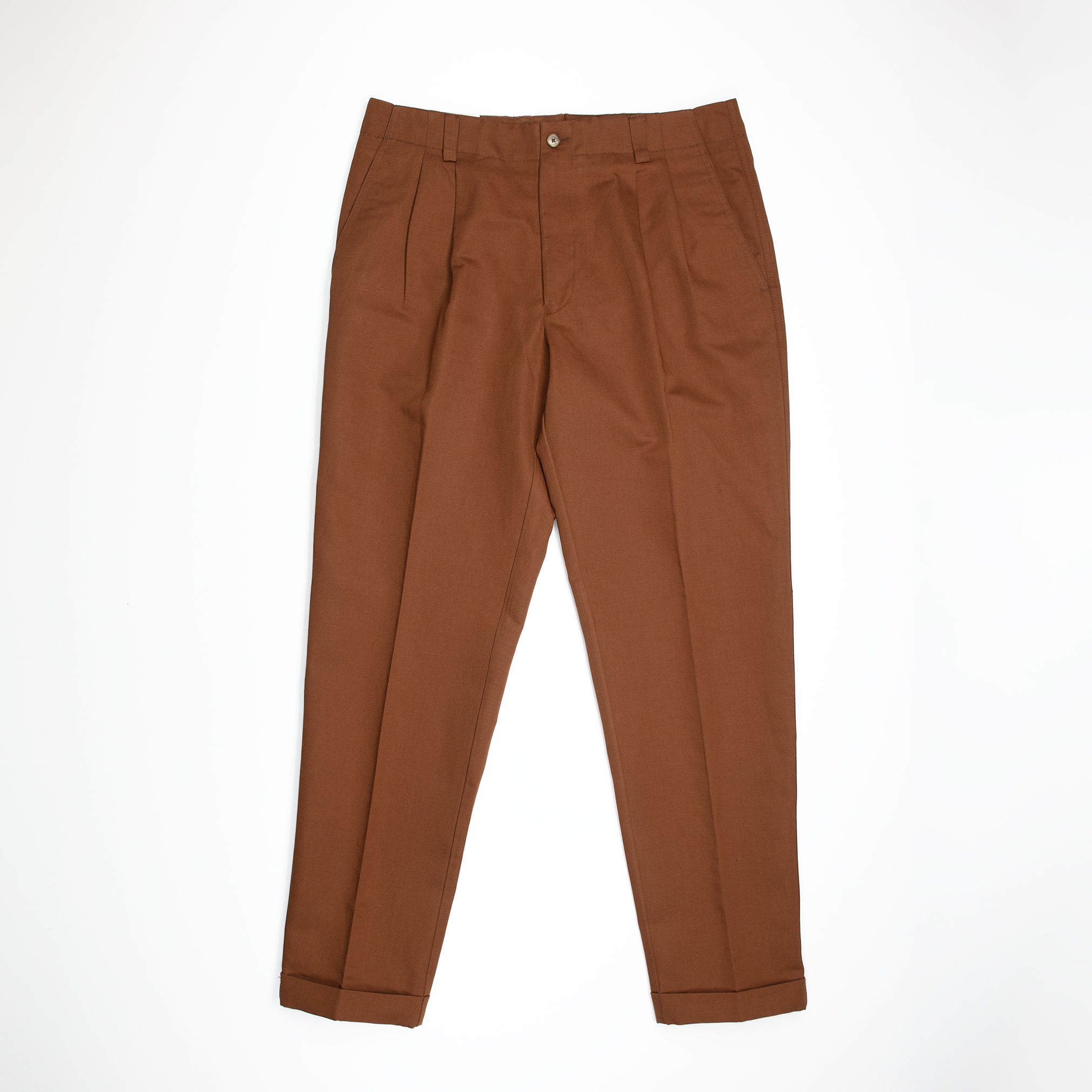 Cardiff Cotton & Linen Pants in Biscuit