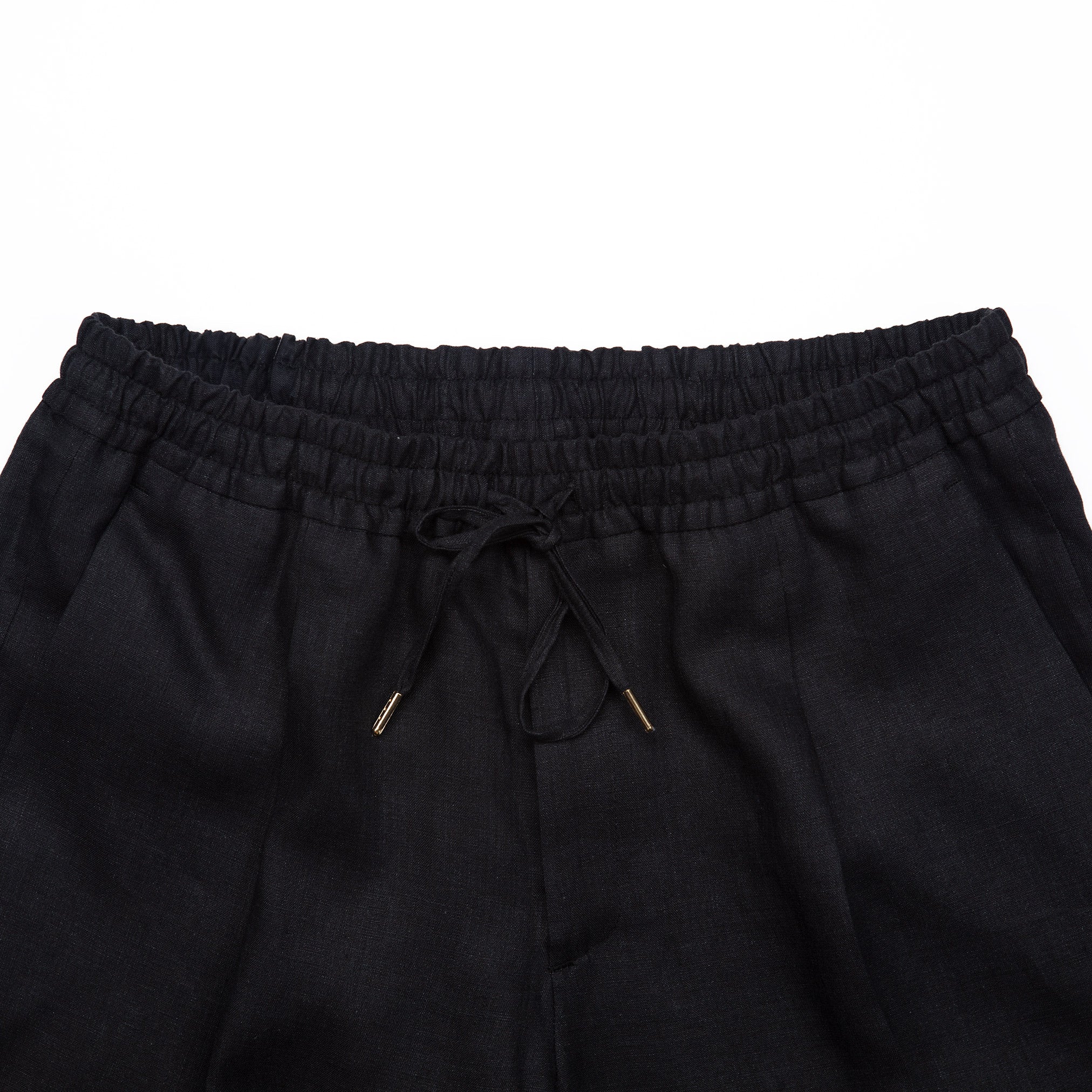 Wimbledon Pants in Black Linen