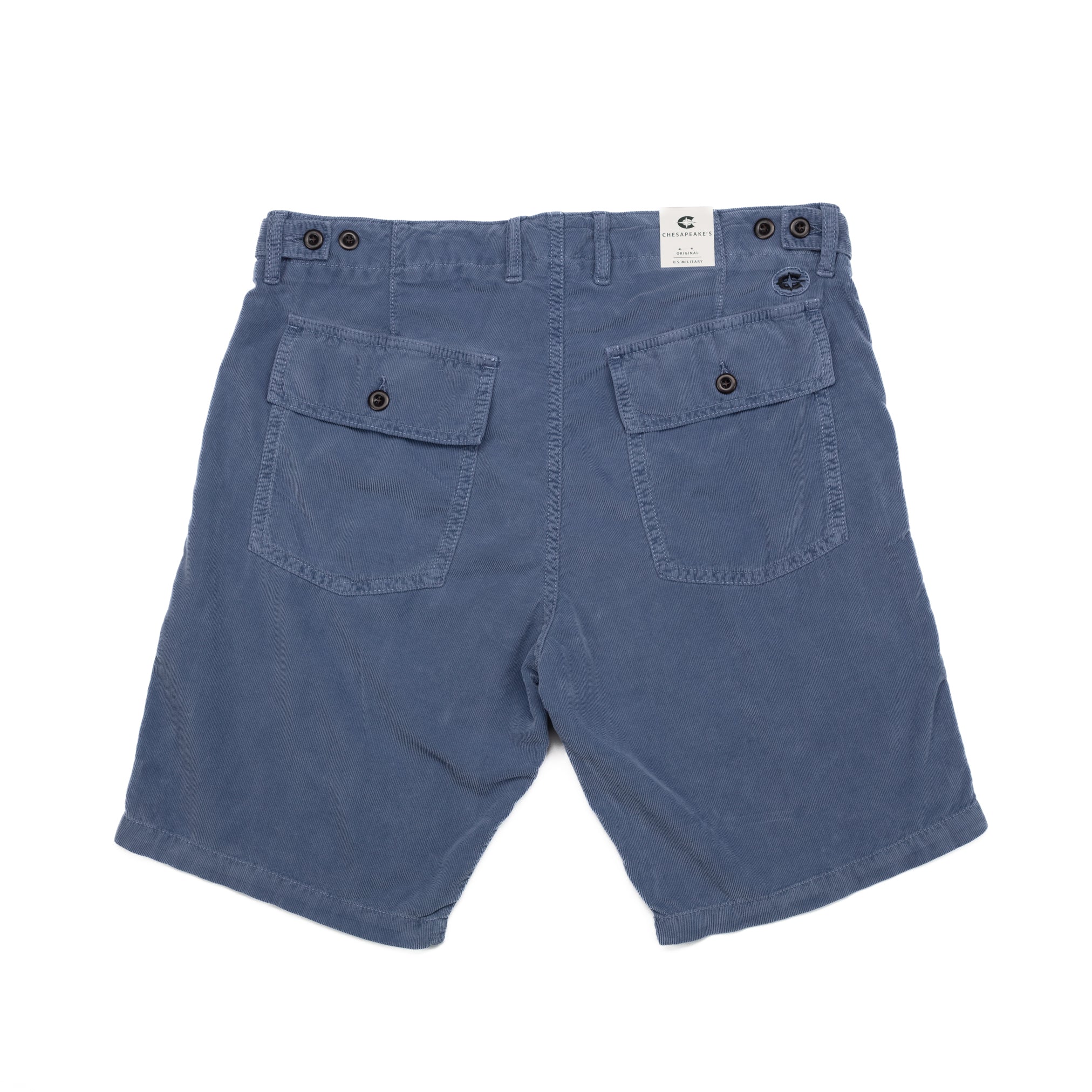 Shannon Fatigue Shorts in Blue Cord