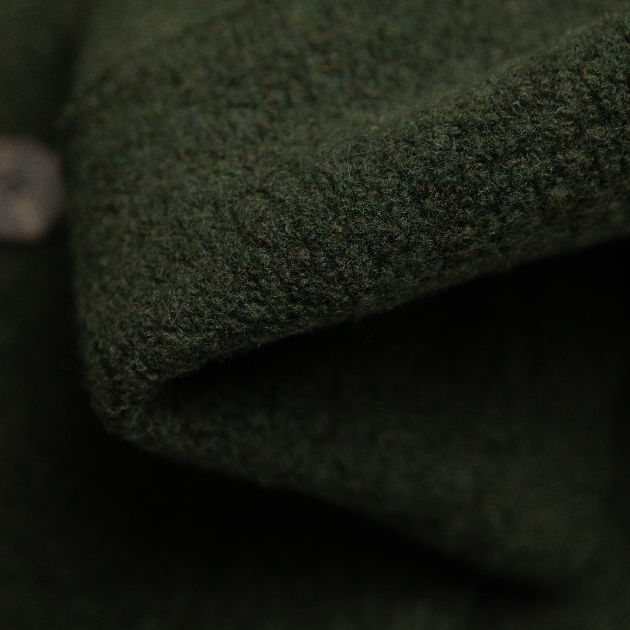 Lined Double Breasted Coat in Forest Green