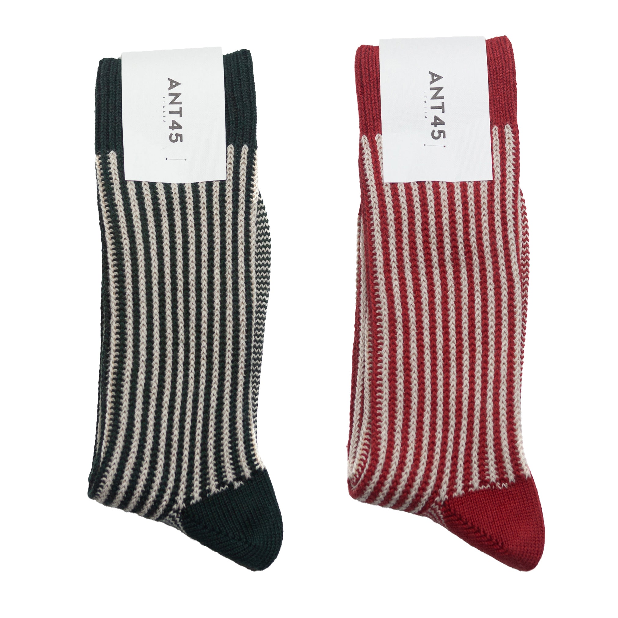 Capri Sock Bundle - Red & Green