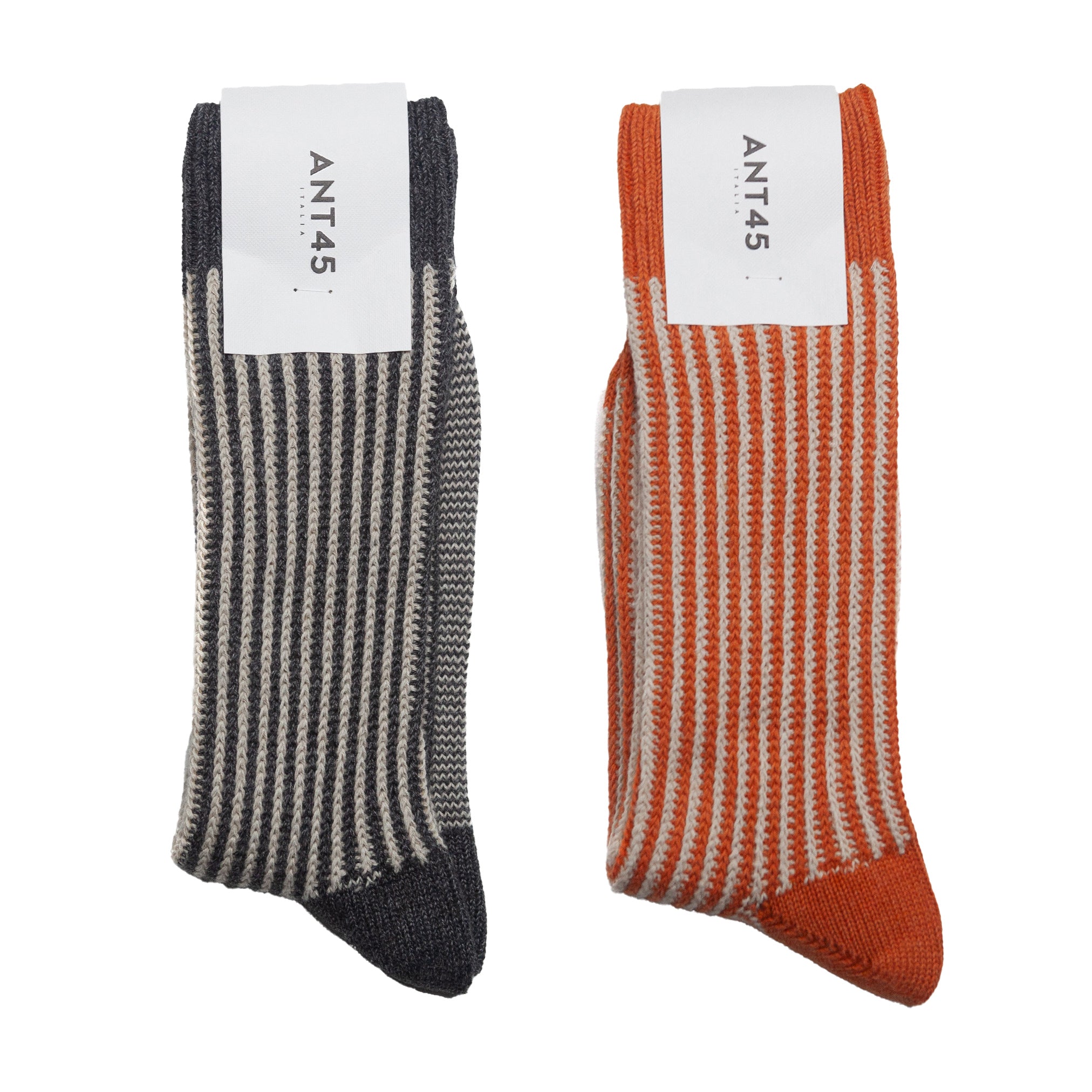 Capri Sock Bundle - Orange & Grey