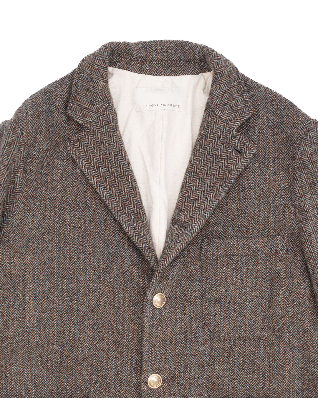 The Omero Jacket in Shetland Herringbone