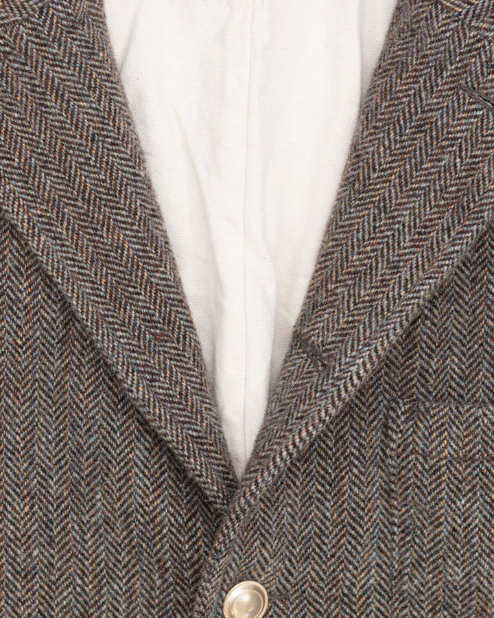 The Omero Jacket in Shetland Herringbone
