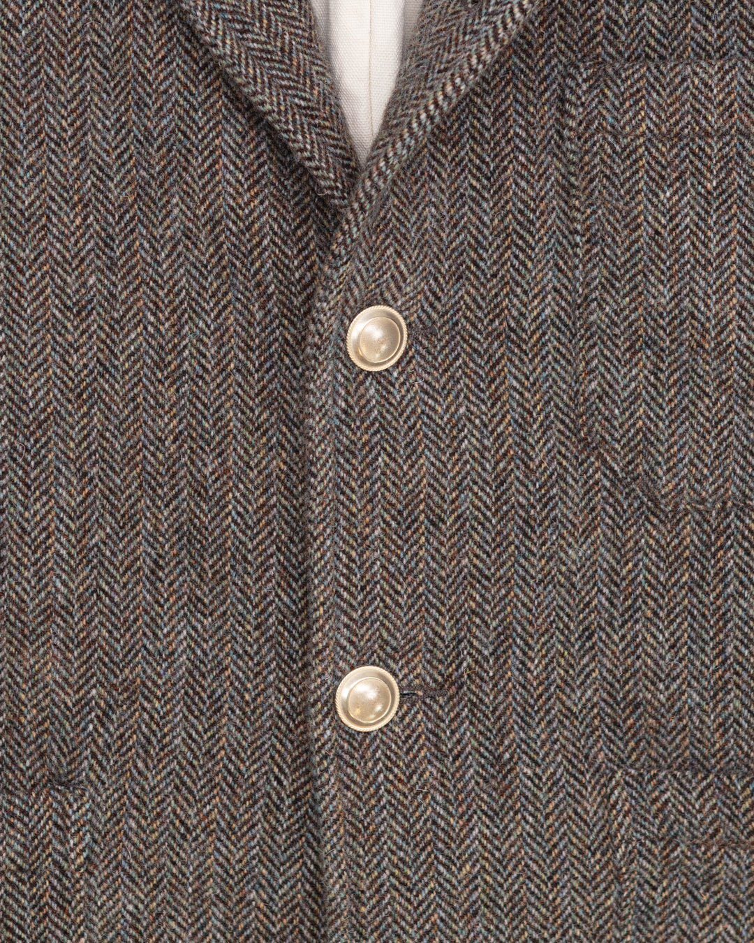 The Omero Jacket in Shetland Herringbone