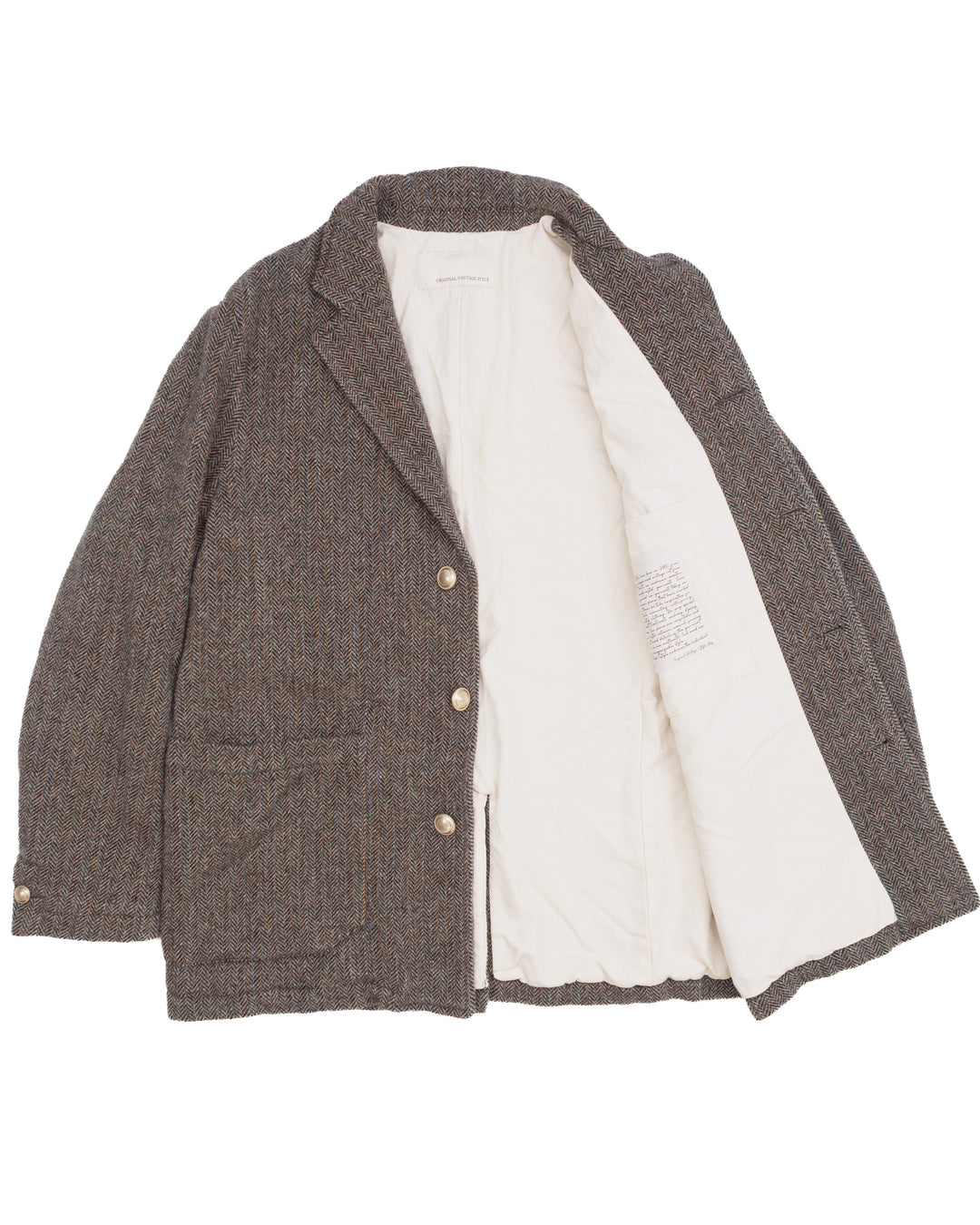 The Omero Jacket in Shetland Herringbone