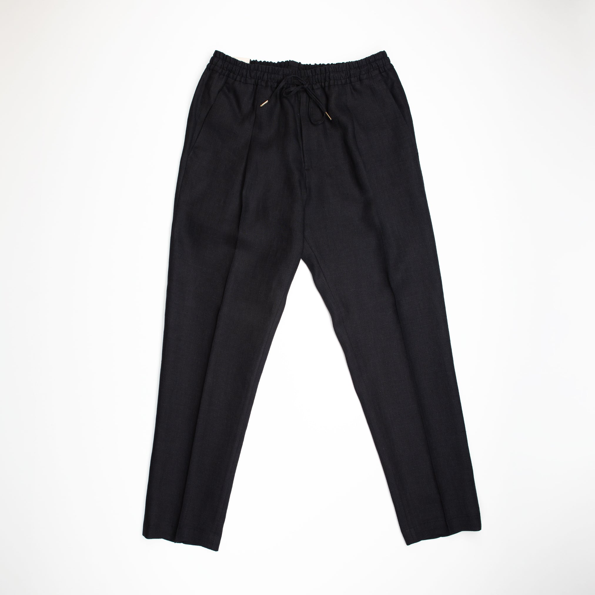 Wimbledon Pants in Black Linen