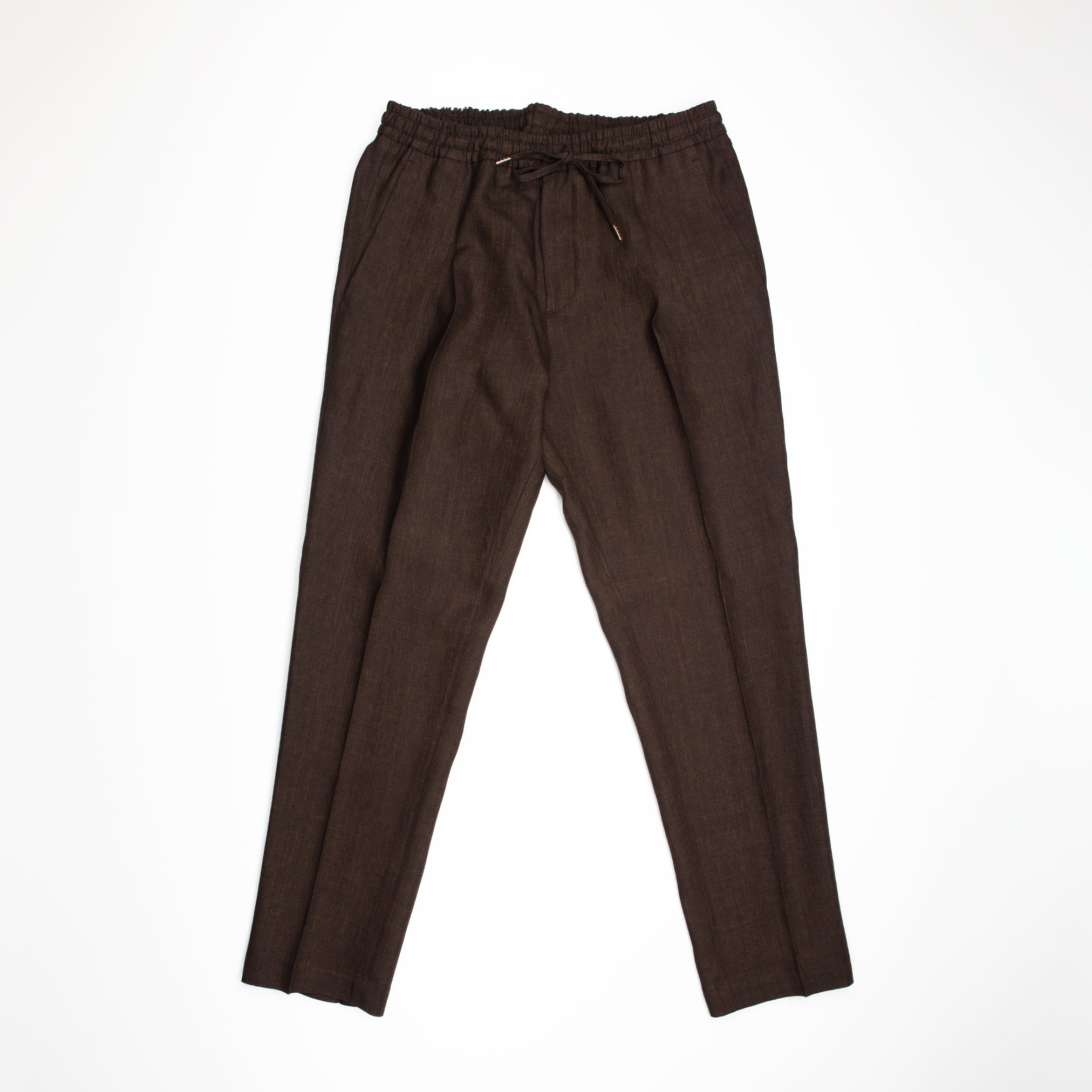 Wimbledon Pants in Brown Linen