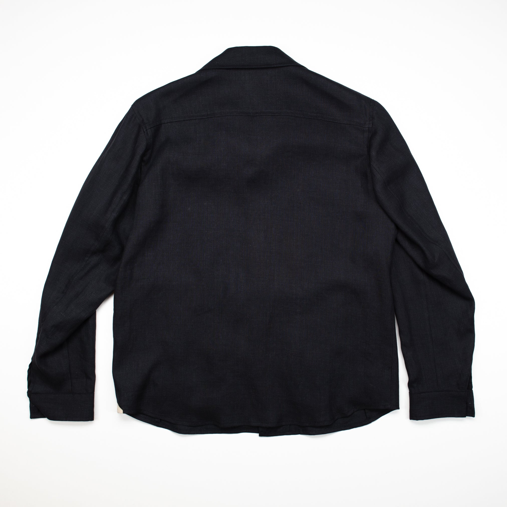 John Shirt Jacket in Black Linen