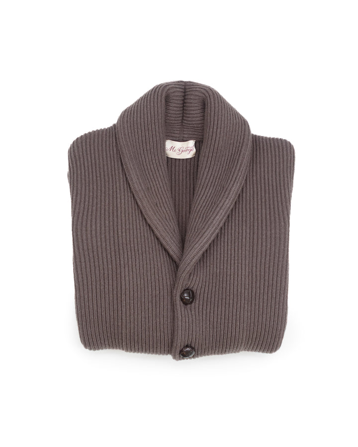 Shawl Cardigan in Taupe