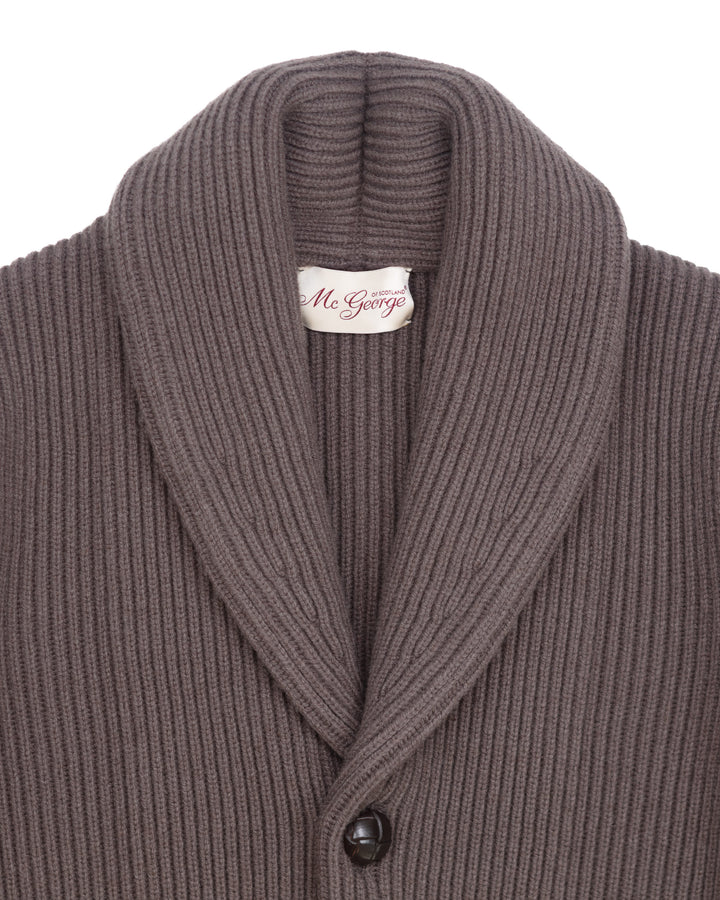 Shawl Cardigan in Taupe