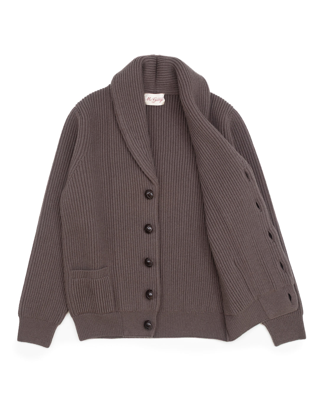 Shawl Cardigan in Taupe