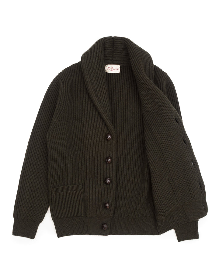 Shawl Cardigan in Forest