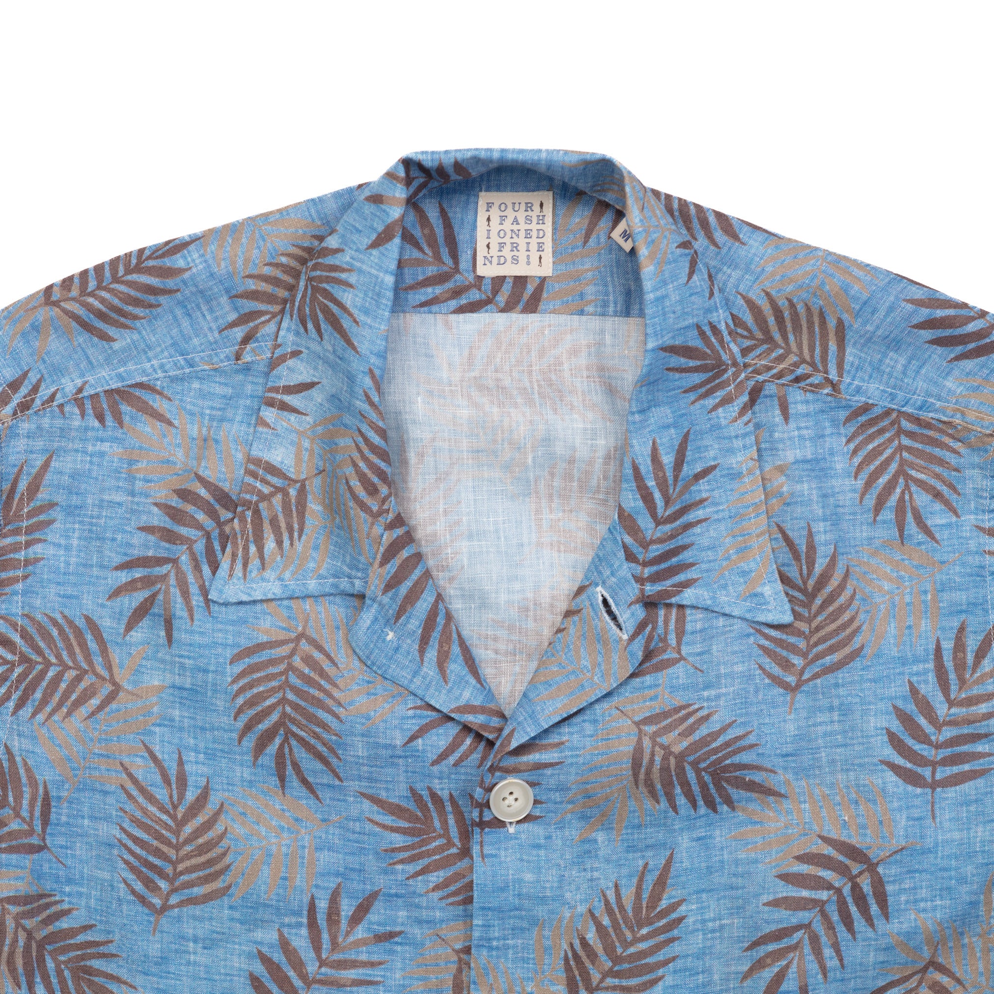 Azure Hawaii Linen Shirt