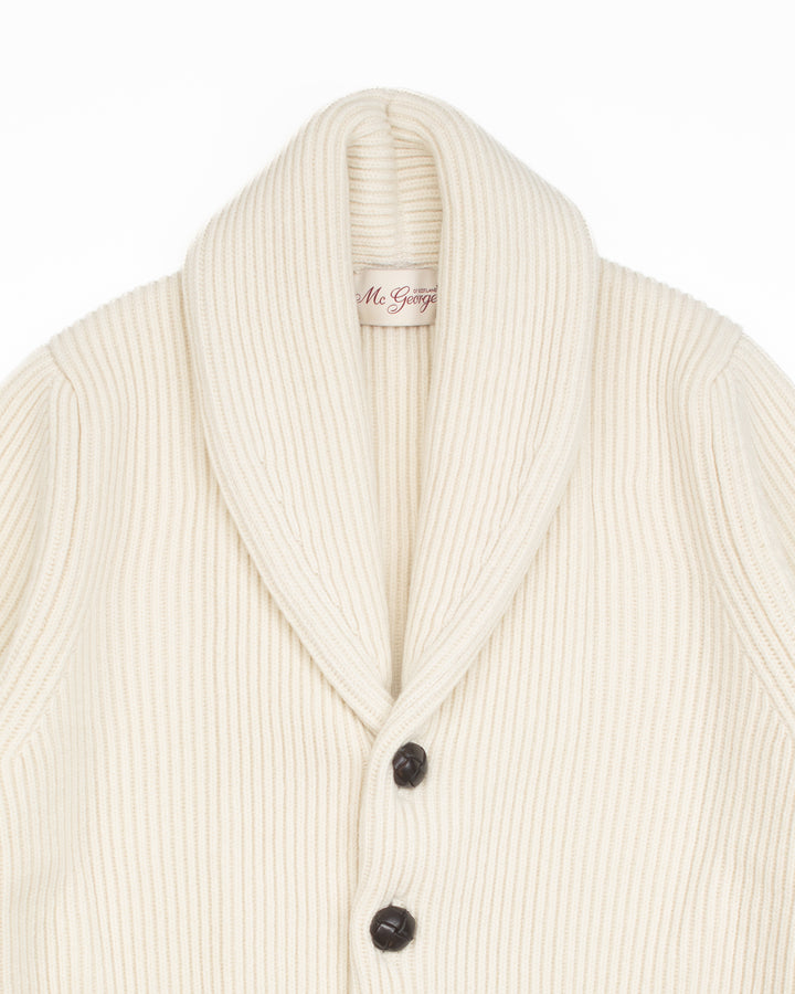 Shawl Cardigan in Ecru