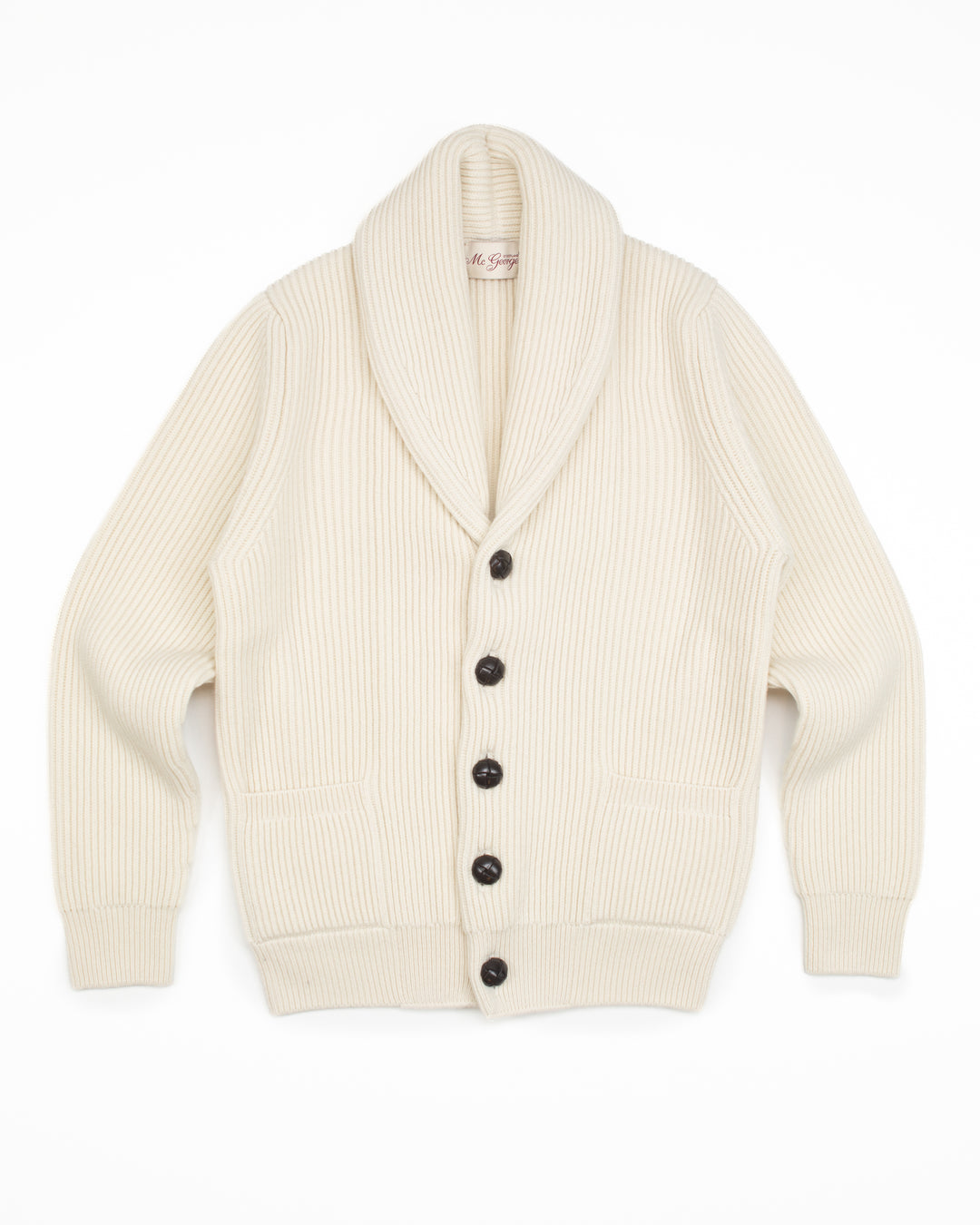 Shawl Cardigan in Ecru