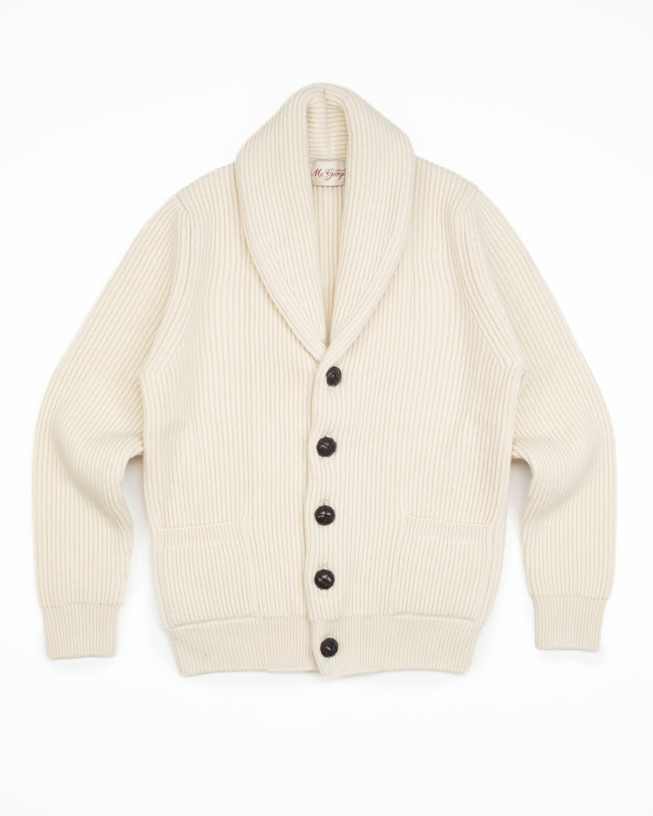 Shawl Cardigan in Ecru