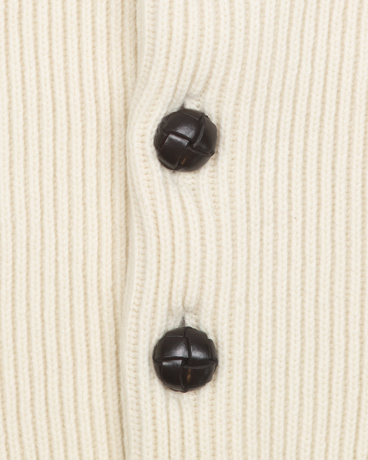 Shawl Cardigan in Ecru