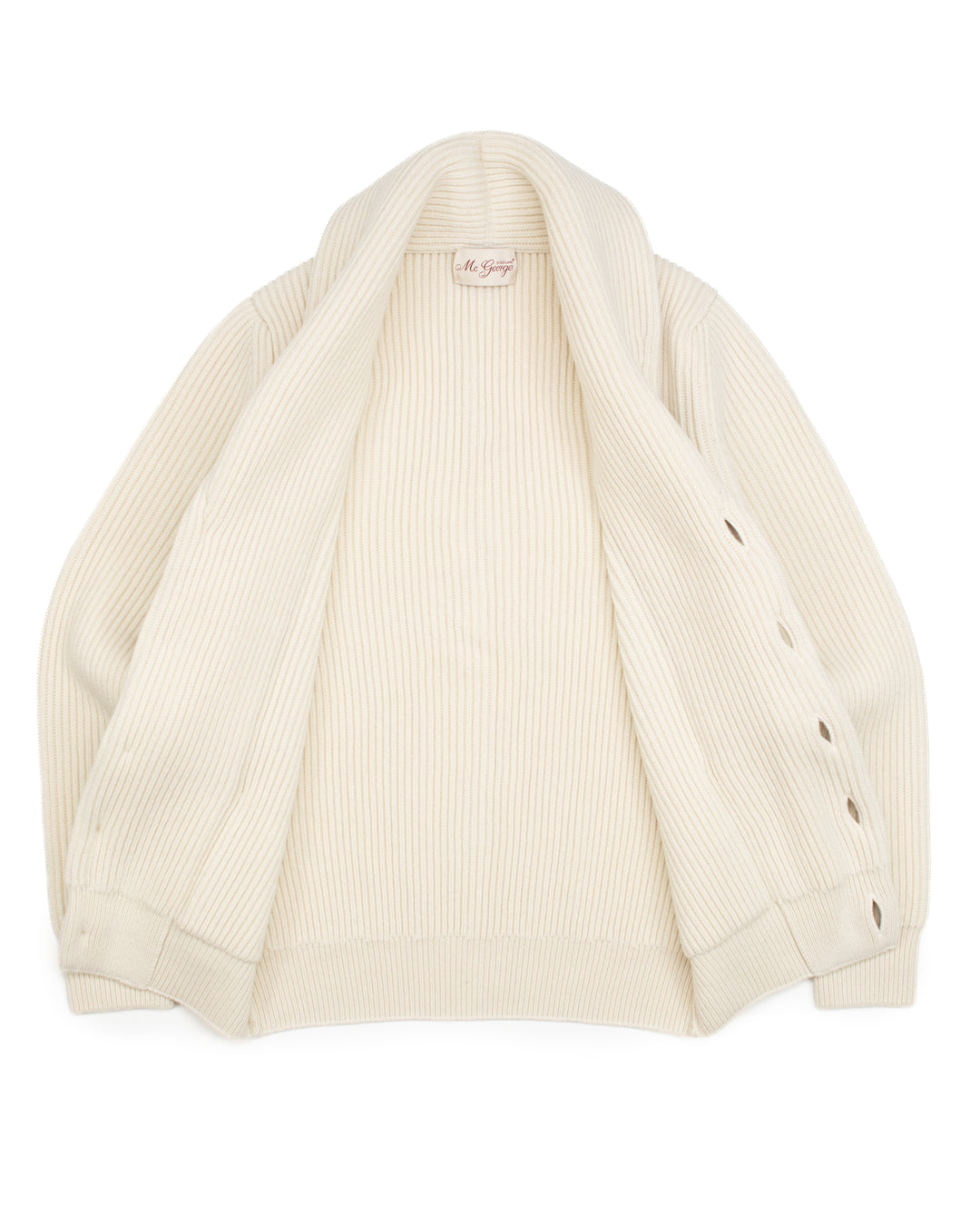Shawl Cardigan in Ecru
