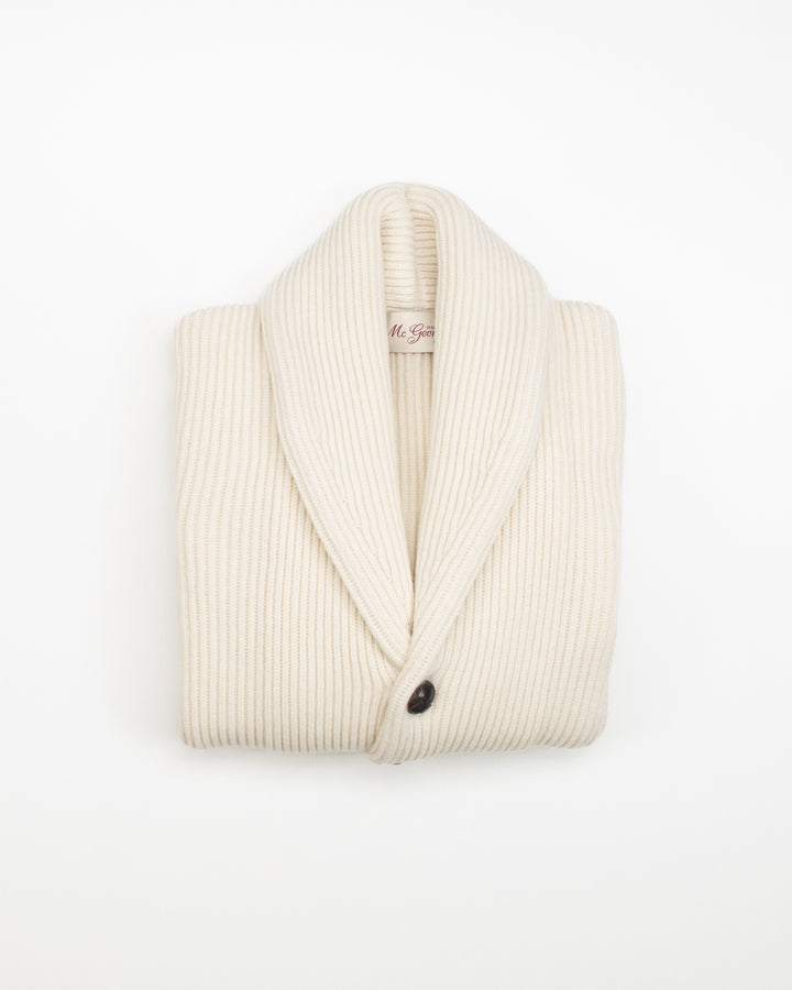 Shawl Cardigan in Ecru