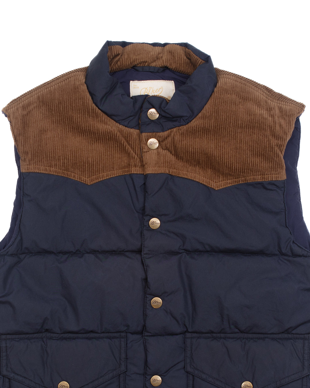 The Marc Vest in Waxed Navy