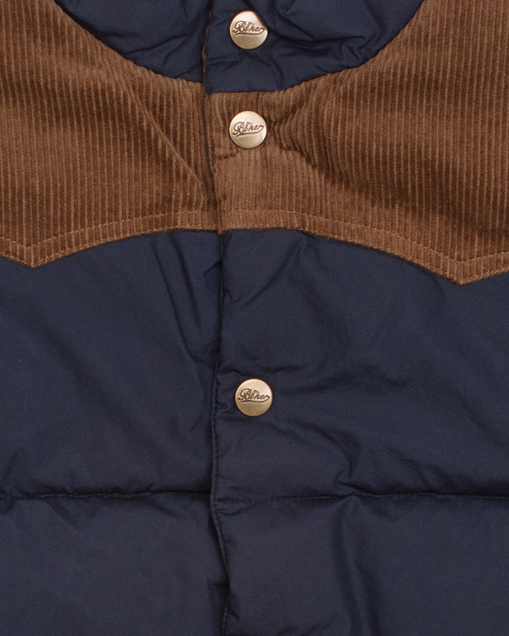 The Marc Vest in Waxed Navy