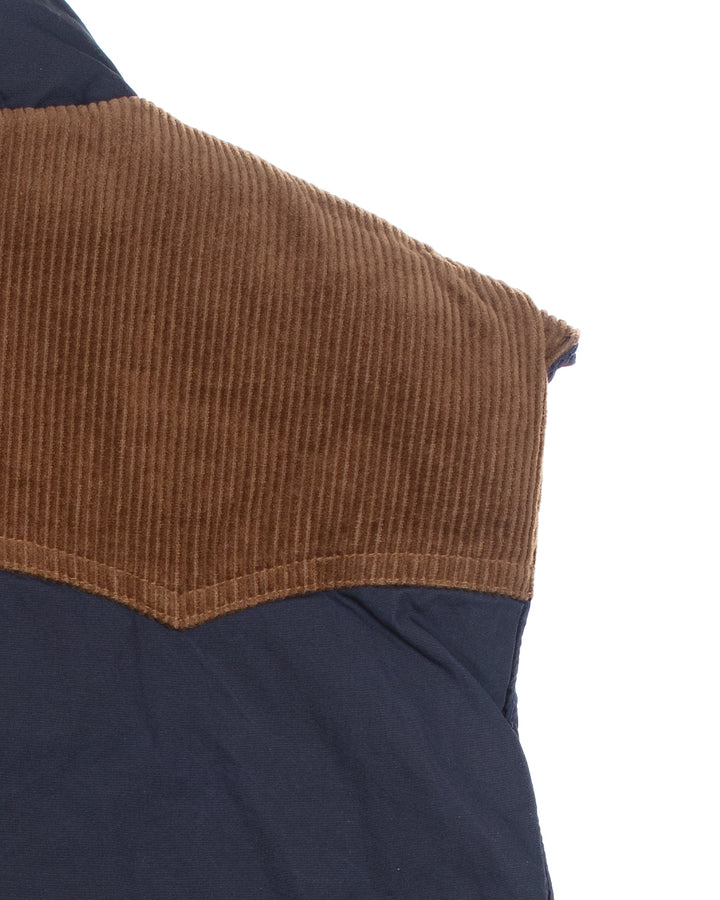 The Marc Vest in Waxed Navy