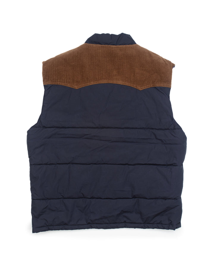 The Marc Vest in Waxed Navy