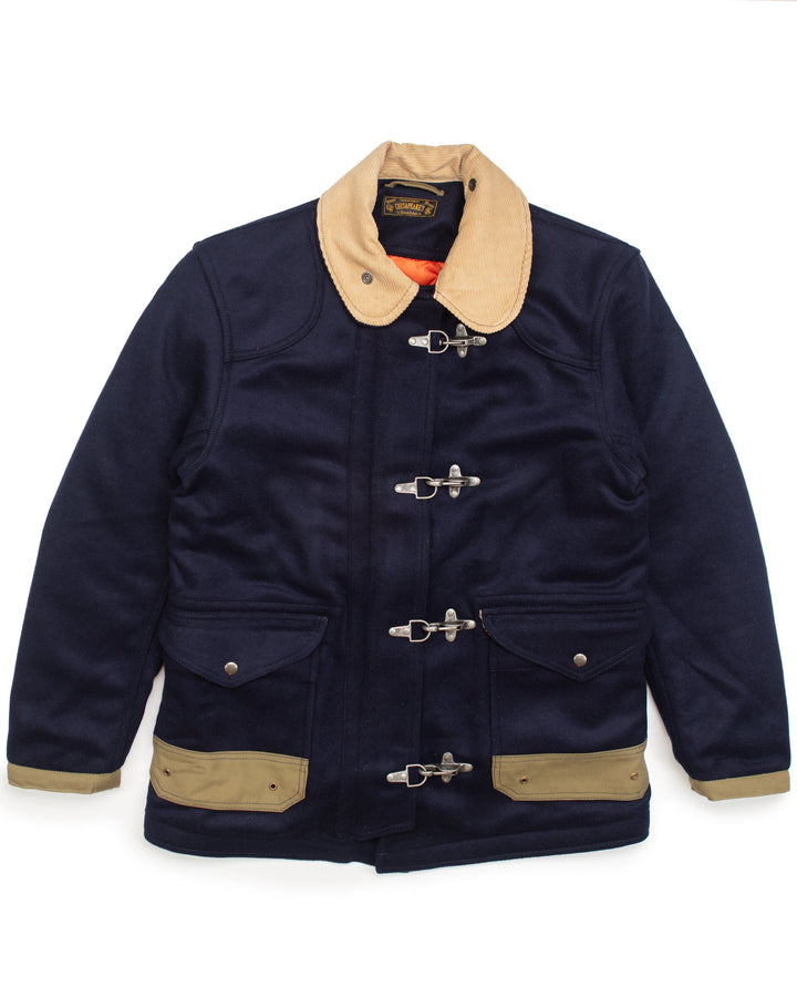 The Bedford Fireman Jacket in Navy Wool