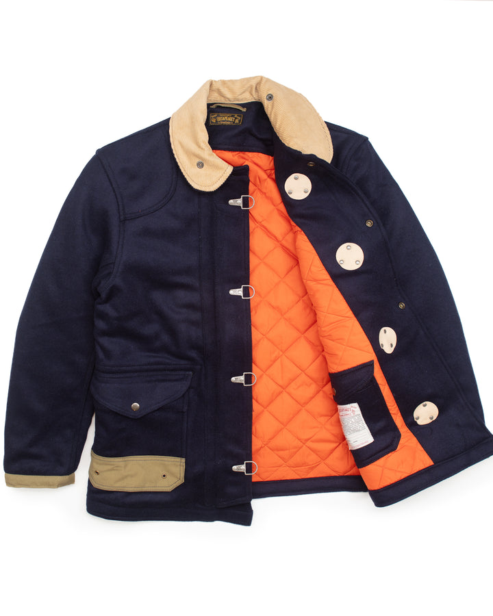 The Bedford Fireman Jacket in Navy Wool