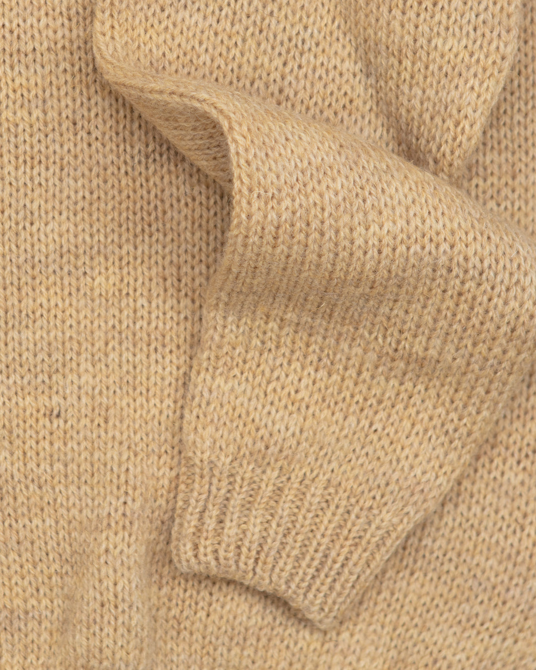 Bristol Zip Neck Jumper in Sandstone