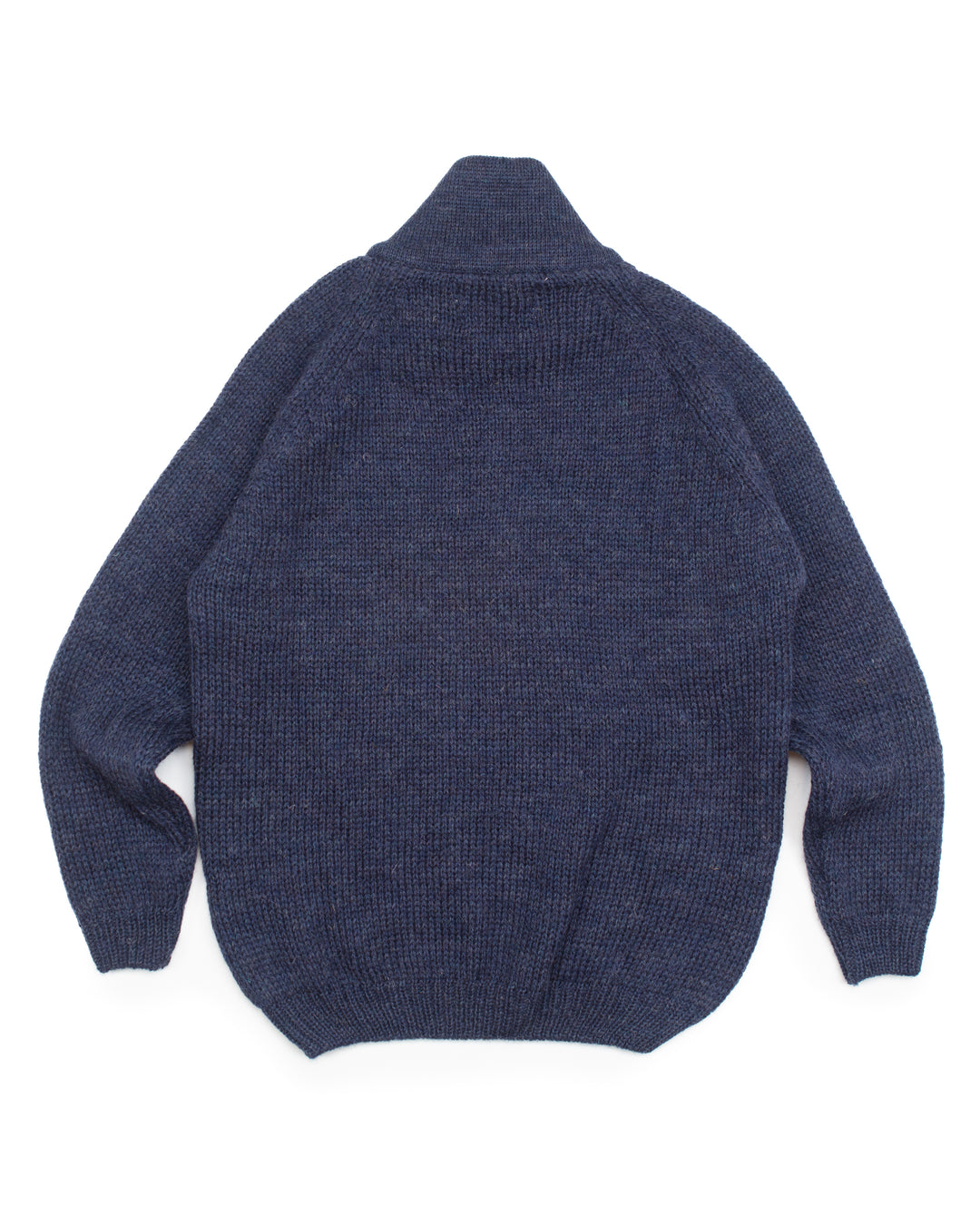 Bristol Zip Neck Jumper in Marine
