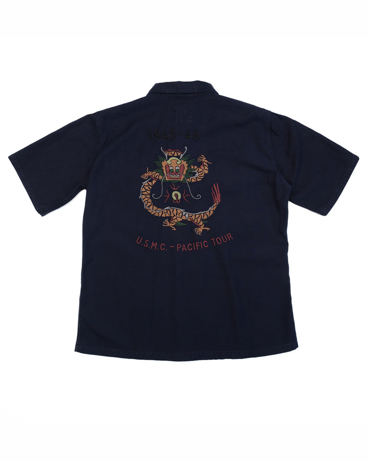 Sbury Ltd Edition Shirt in Navy Slub