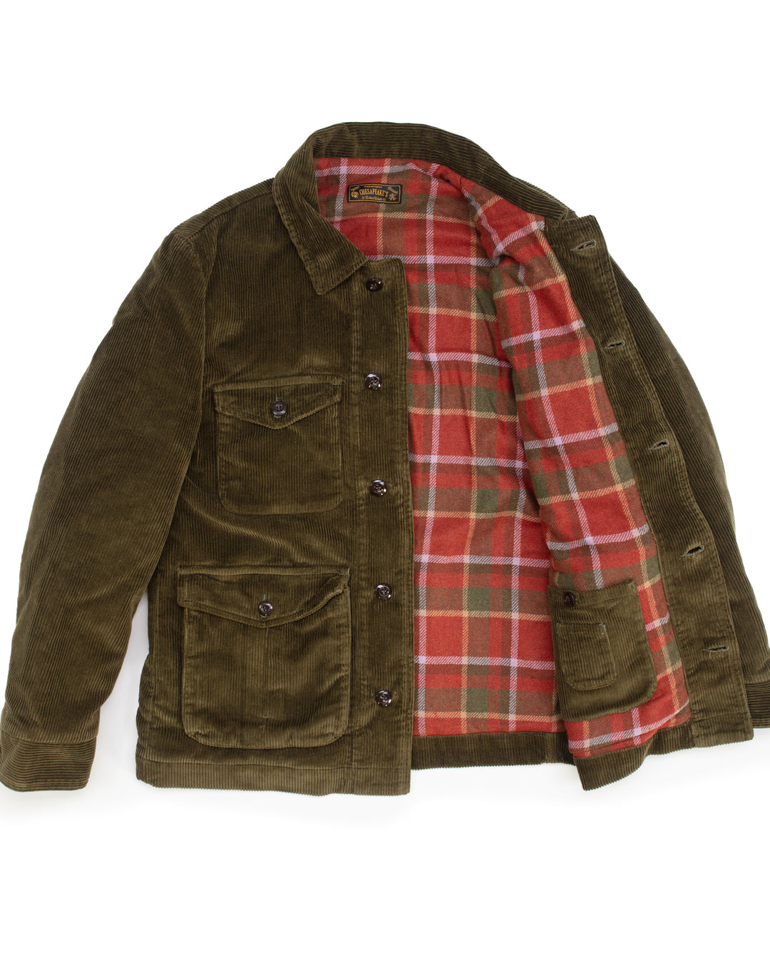 The Burlington Jacket in Green Corduroy