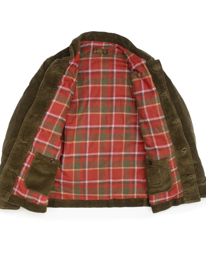 The Burlington Jacket in Green Corduroy