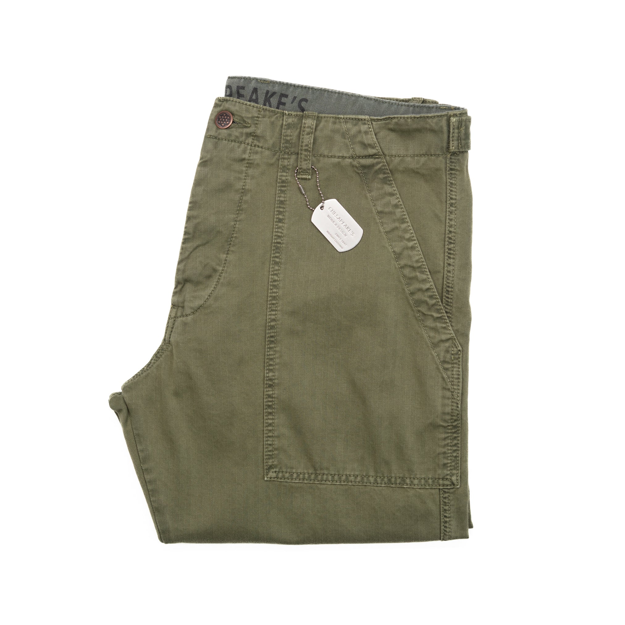 Degrasse Fatigues in Military Green HBT