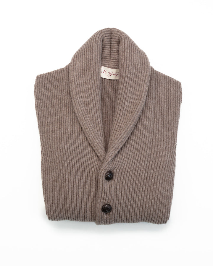 Shawl Cardigan in Taupe