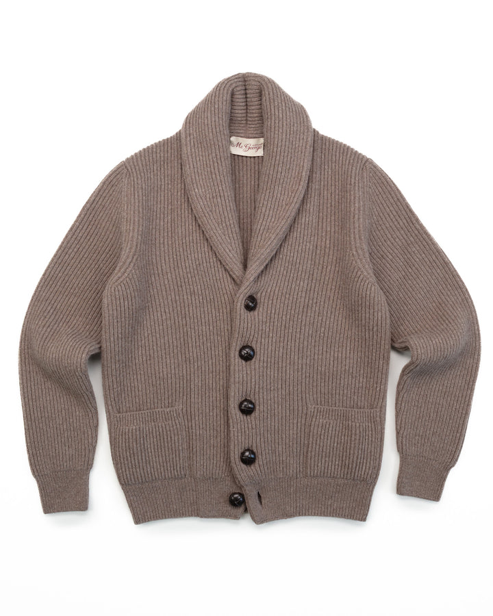 Shawl Cardigan in Taupe
