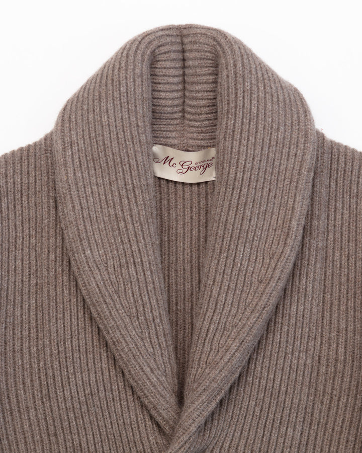 Shawl Cardigan in Taupe