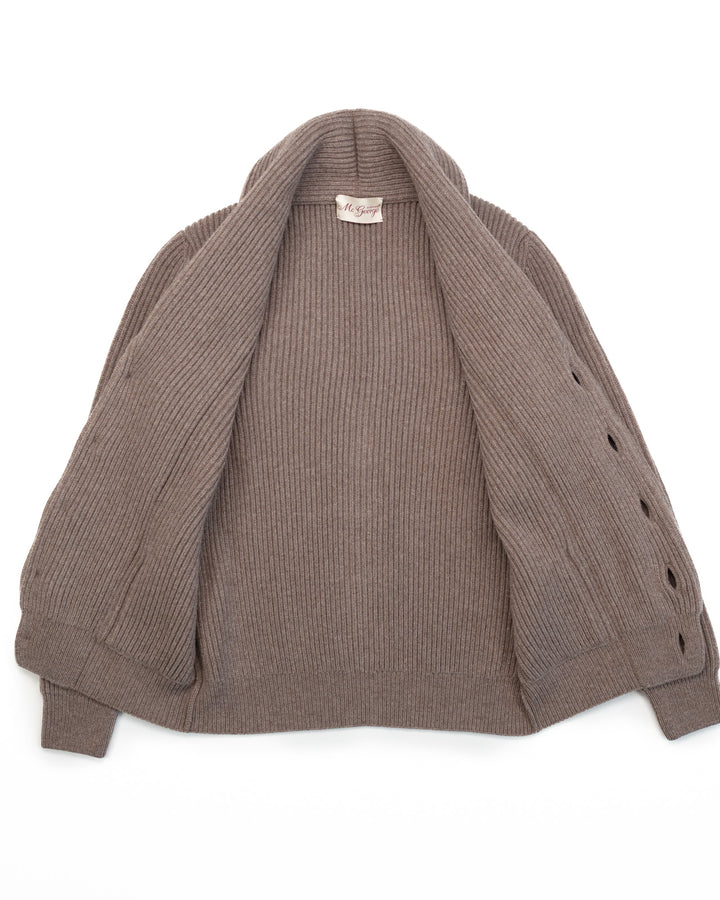 Shawl Cardigan in Taupe