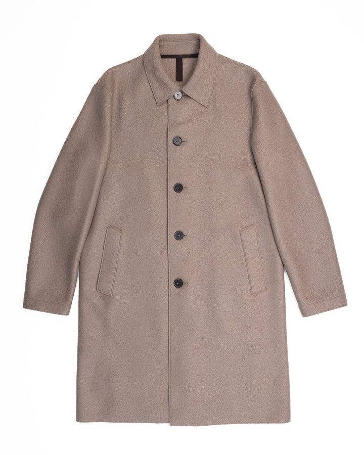 Mac Coat in Taupe Pressed Wool
