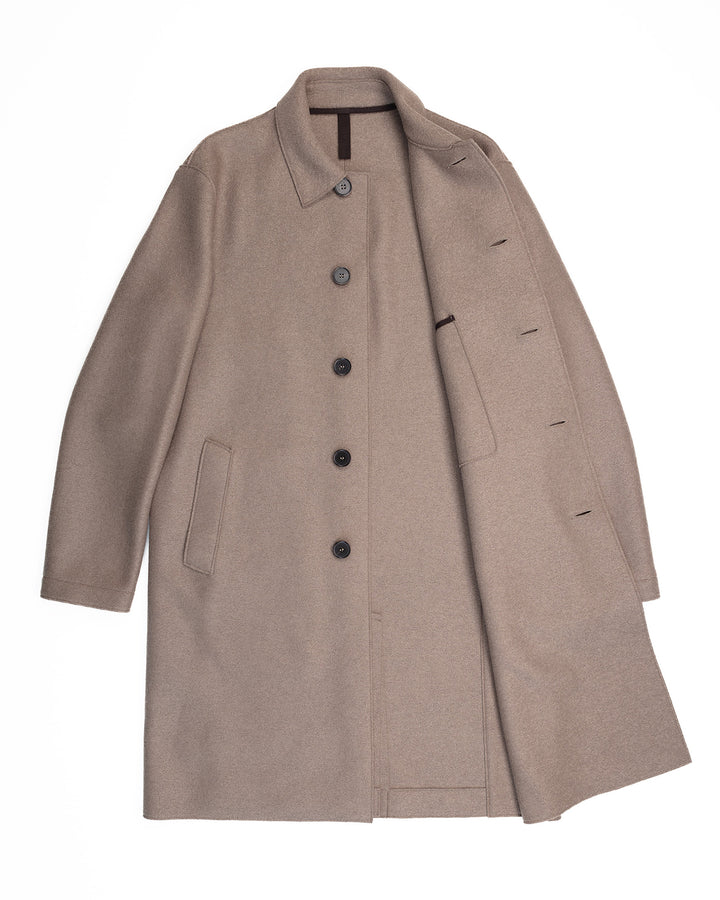 Mac Coat in Taupe Pressed Wool