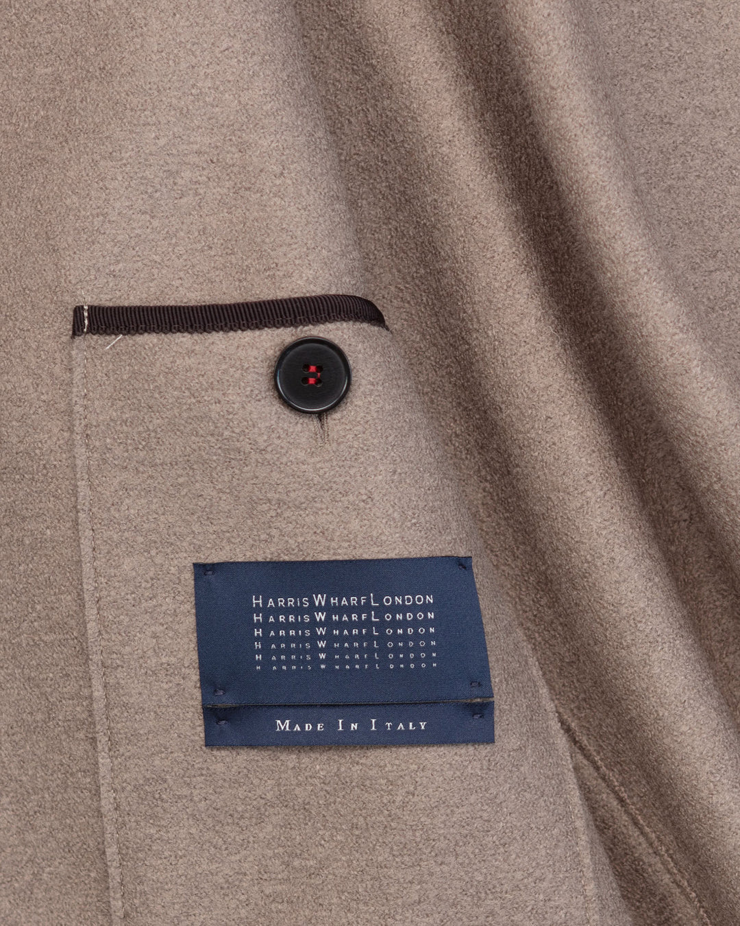 Mac Coat in Taupe Pressed Wool