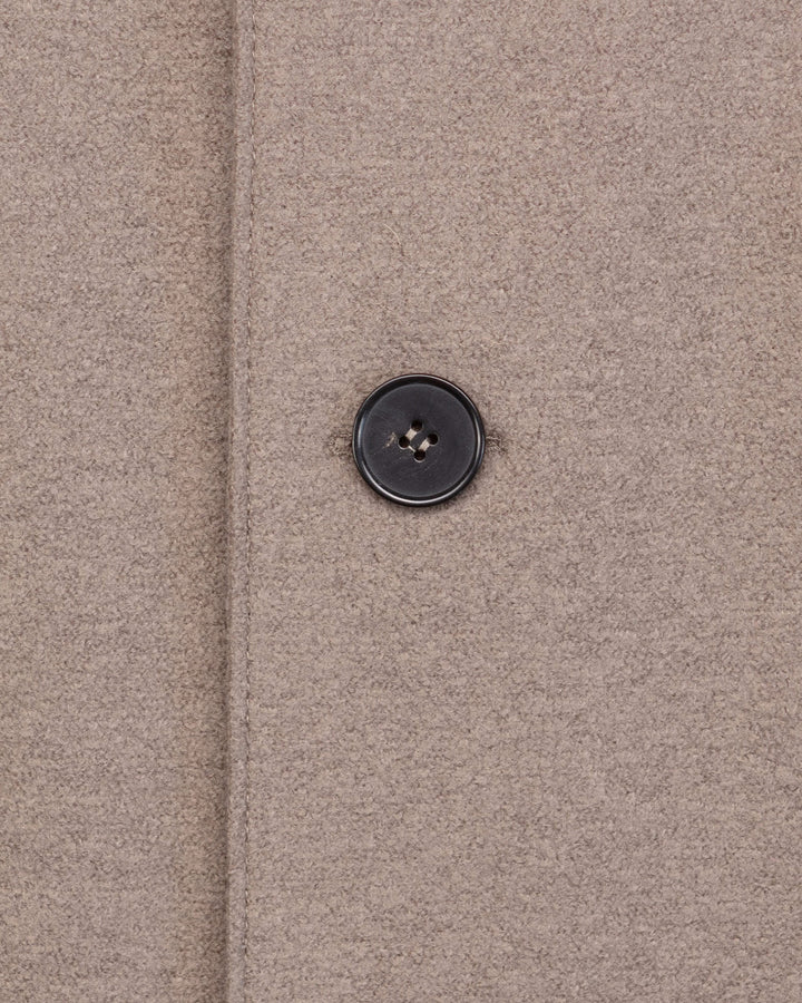 Mac Coat in Taupe Pressed Wool
