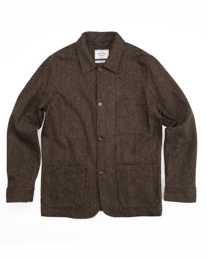 Labura in Brown Herringbone Wool