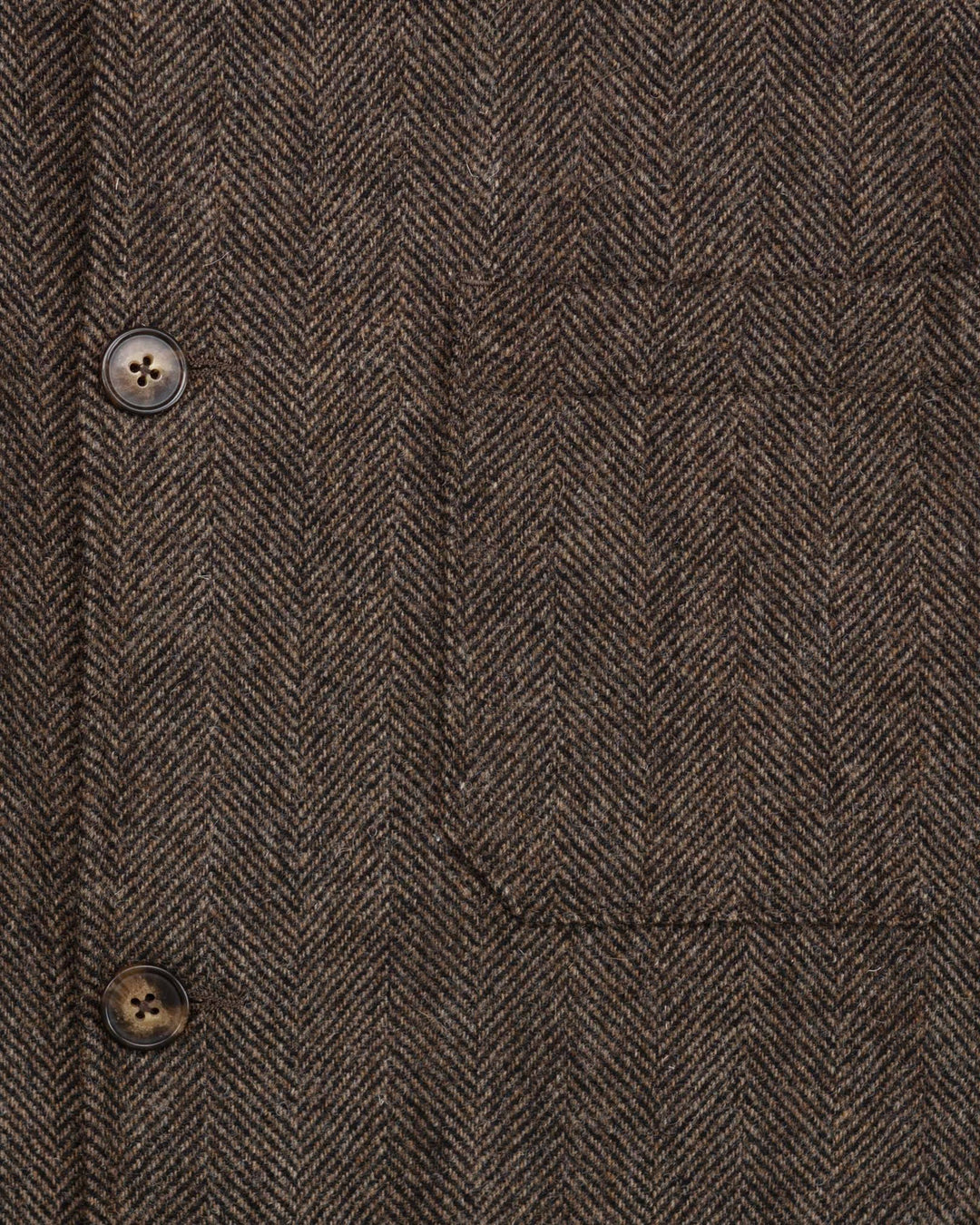 Labura in Brown Herringbone Wool
