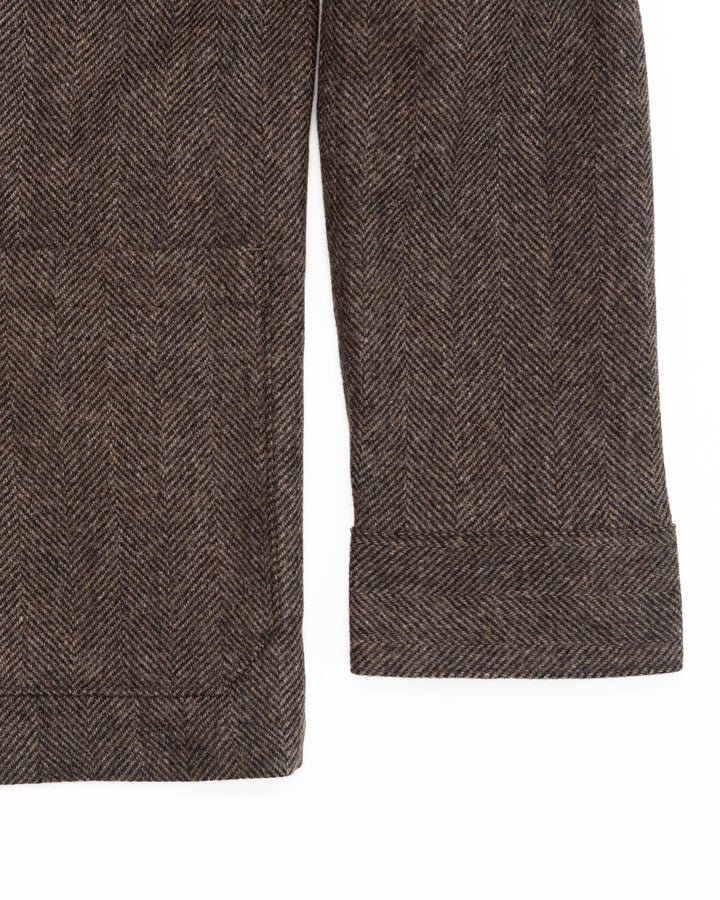 Labura in Brown Herringbone Wool