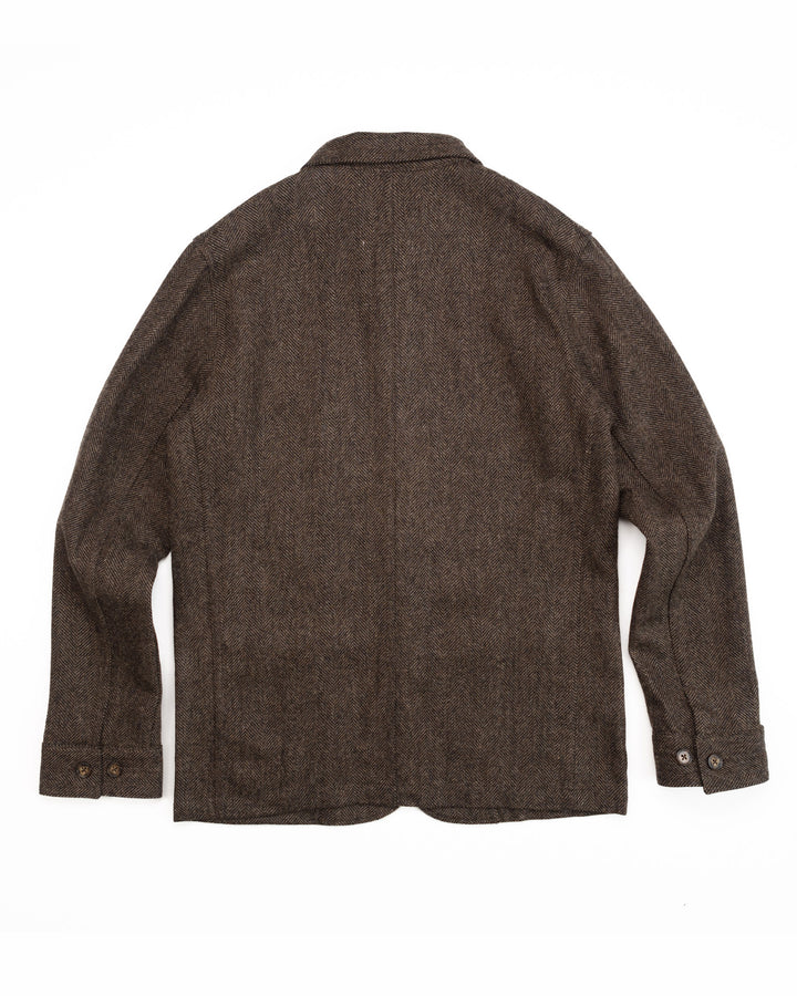 Labura in Brown Herringbone Wool
