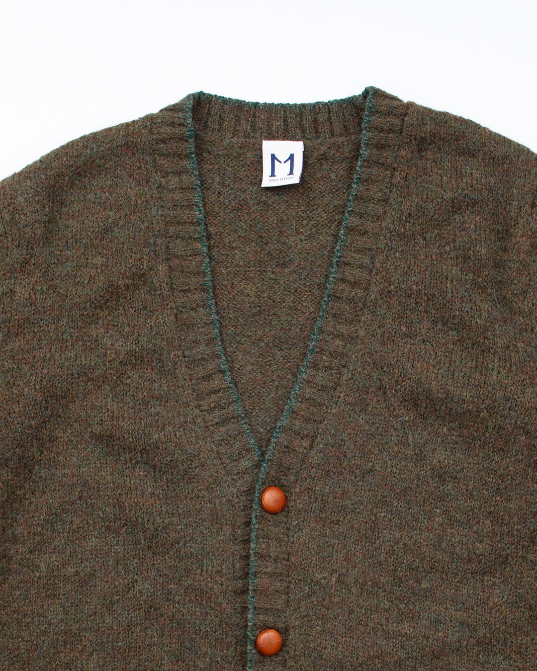 The Richard Cardigan in Olive Melange