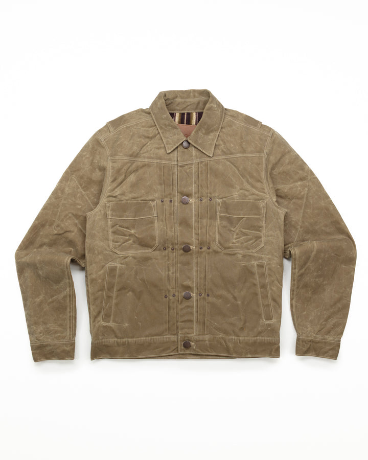 Waxed Riders Jacket in Tobacco